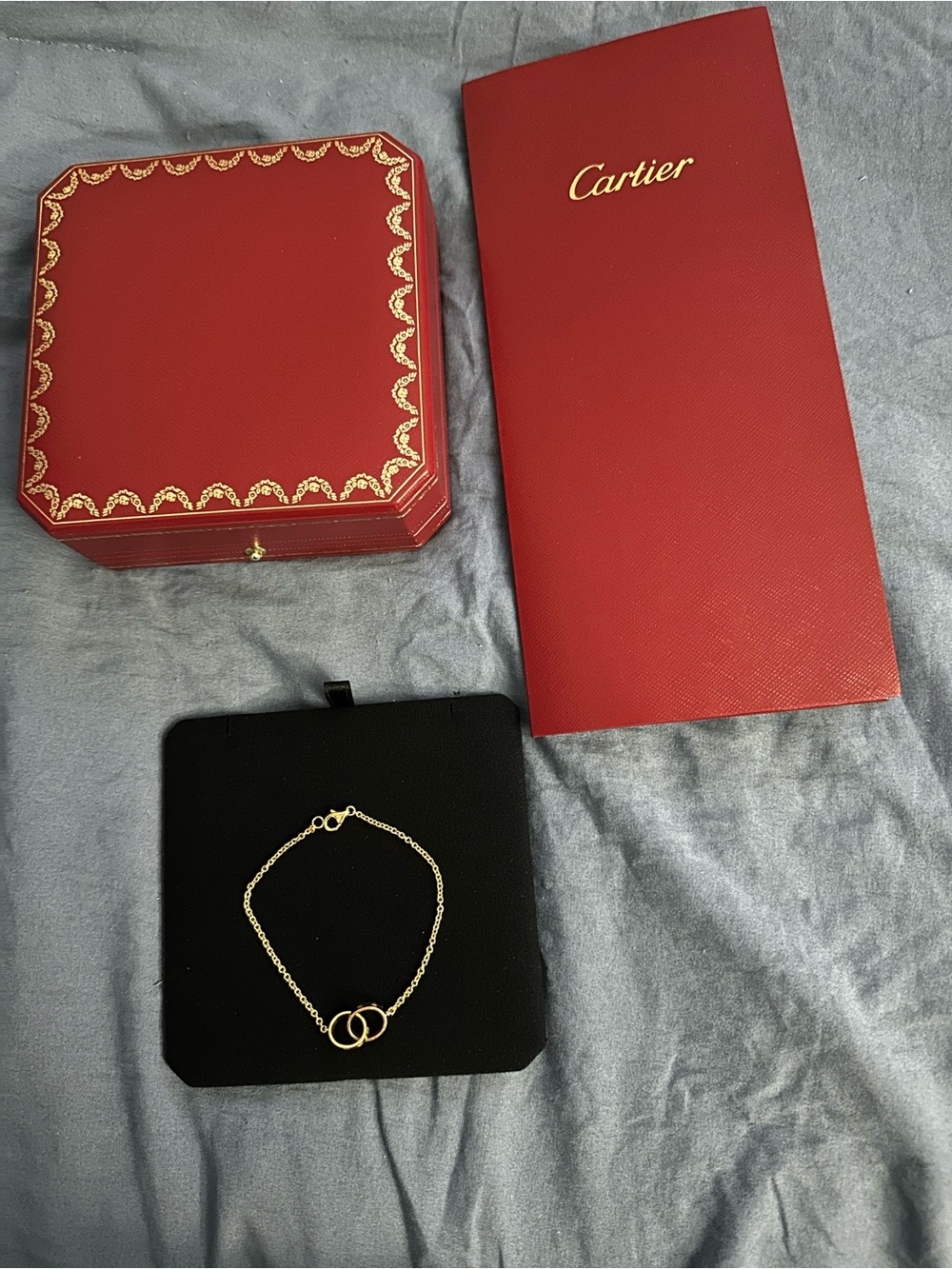 Authentic Cartier Love Bracelet On Chain - Picture 5 of 9